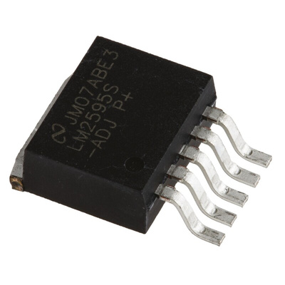 Texas Instruments, LM2595S-ADJ/NOPB Step-Down Switching Regulator, 1-Channel 1A Adjustable 5-Pin, D2PAK