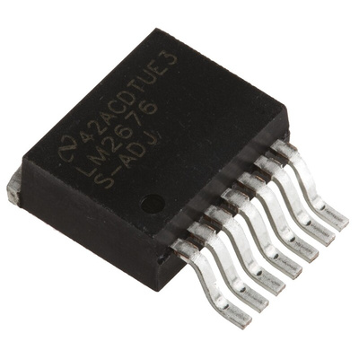 Texas Instruments, LM2676S-ADJ/NOPB Step-Down Switching Regulator, 1-Channel 3A Adjustable 7-Pin, D2PAK