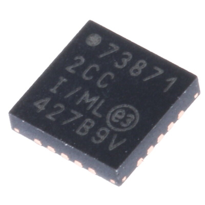 Microchip MCP73871-2CCI/ML, Battery Charge Controller IC, 4.5 to 6 V, 1A 20-Pin, QFN
