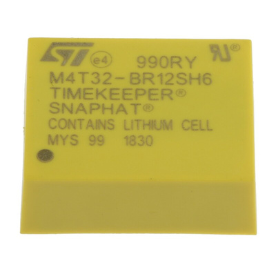 STMicroelectronics M4T32-BR12SH6, Battery Backup IC, 3 V 4-Pin, SNAPHAT