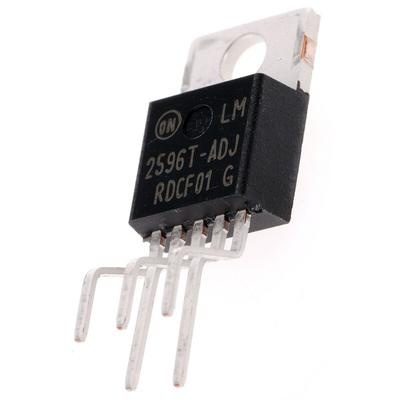 onsemi, LM2596TVADJG Switching Regulator, 1-Channel 3A Adjustable 5-Pin, TO-220