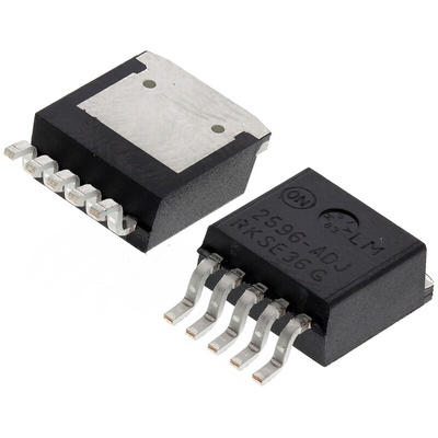 onsemi, LM2596DSADJR4G Switching Regulator, 1-Channel 3A Adjustable 5-Pin, D2PAK