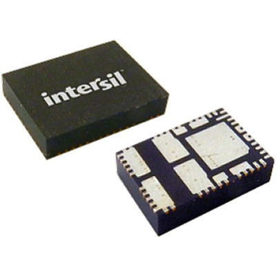 Intersil ISL8203MIRZ, Dual-Channel, Step Down DC-DC Converter, Adjustable, 0A 23-Pin, QFN