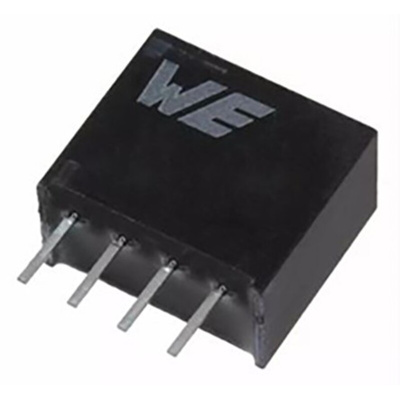 Wurth Elektronik 177920511, 1-Channel, Isolated, Un-Regulated DC-DC Converter, 0mA 4-Pin, SIP