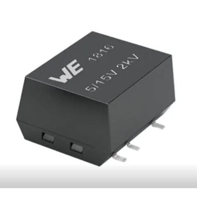 Wurth Elektronik 176861512, 1-Channel, Isolated, Un-Regulated DC-DC Converter, 200mA 8-Pin, SMT