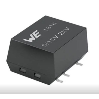 Wurth Elektronik 176881212, 1-Channel, Isolated, Un-Regulated DC-DC Converter, 200mA 8-Pin, SMT