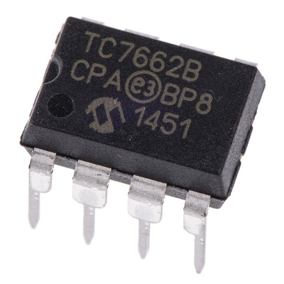 Microchip TC7662BCPA, 1-Channel, Inverting DC-DC Converter, 20mA 8-Pin, PDIP