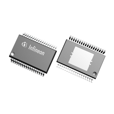 Infineon TLE73682EXUMA3, Triple-Channel, Step Down DC-DC Converter, Adjustable, 800mA 36-Pin, DSO