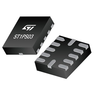 STMicroelectronics, ST1PS03A1QTR Step-Down Switching Regulator, 1-Channel 400mA Selectable 12-Pin, TQFN-12