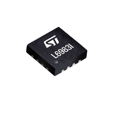 STMicroelectronics, L6983IQTR Step-Down Switching Regulator, 1-Channel 4.5A Adjustable 16-Pin, QFN