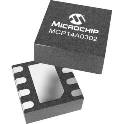 Microchip MCP14A0302T-E/KBA, MOSFET 1, 3 A, 18V 8-Pin, WDFN