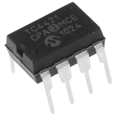Microchip TC4421CPA, MOSFET 1, 9 A, 18V 8-Pin, PDIP