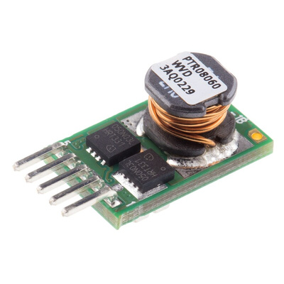 Texas Instruments PTR08060WVD, DC-DC Power Supply Module 14 V Input, 5-Pin, SIP Module
