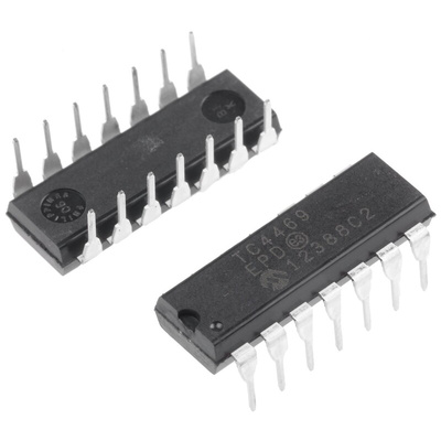 Microchip TC4469EPD, MOSFET 4, 1.2 A, 18V 14-Pin, PDIP