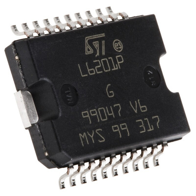 STMicroelectronics L6201PS,  Brushed Motor Driver IC, 48 V 4A 20-Pin, PowerSO