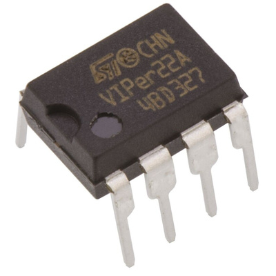 STMicroelectronics VIPER22ADIP-E, PWM Controller, 50 V, 60 kHz 8-Pin, PDIP
