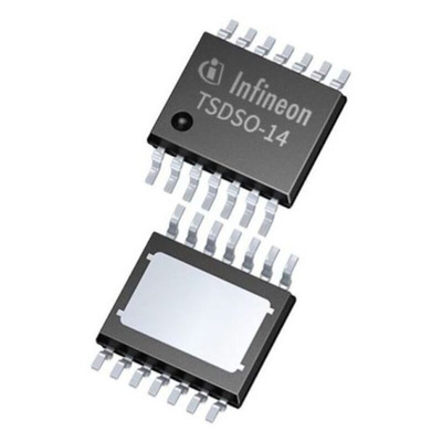 Infineon ITS4130QEPDXUMA1, QuadHigh Side, High Side Power Switch IC 14-Pin, PG-TSDSO-14