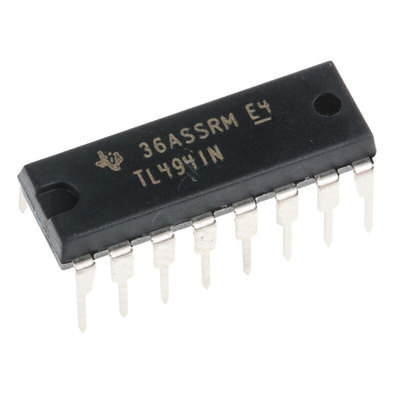 Texas Instruments TL494IN, PWM Controller, 40 V, 300 kHz 16-Pin, PDIP