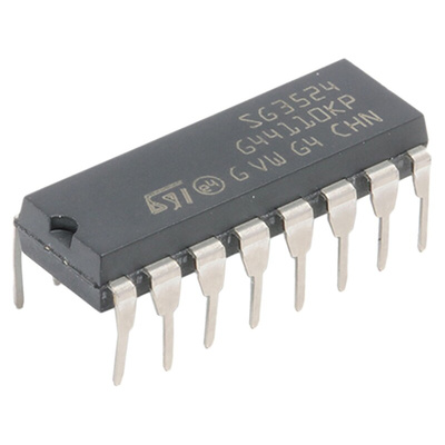 STMicroelectronics SG3524N, Dual PWM Controller, 40 V, 300 kHz 16-Pin, PDIP