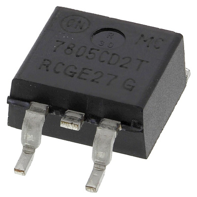 onsemi MC7805CD2TG, 1 Linear Voltage, Voltage Regulator 1A, 5 V 3-Pin, D2PAK