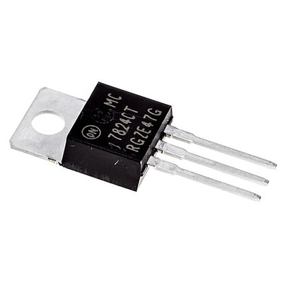 onsemi MC7824CTG, 1 Linear Voltage, Voltage Regulator 1A, 24 V 3-Pin, TO-220