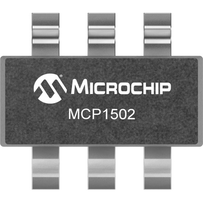 Microchip Precision Buffer Voltage Reference 0.1% 6-Pin SOT-23, MCP1502T-50E/CHY