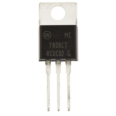 onsemi MC7808CTG, 1 Linear Voltage, Voltage Regulator 1A, 8 V 3-Pin, TO-220