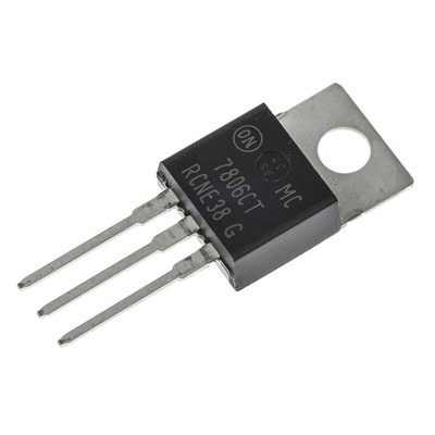 onsemi MC7806CTG, 1 Linear Voltage, Voltage Regulator 2.2A, 6 V 3-Pin, TO-220