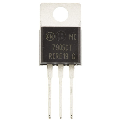 onsemi MC7905CTG, 1 Linear Voltage, Voltage Regulator 1A, -5 V 3-Pin, TO-220