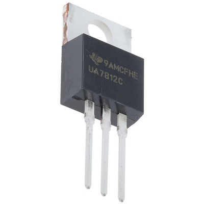 Texas Instruments UA7812CKCS, 1 Linear Voltage, Voltage Regulator 1.5A, 12 V 3-Pin, TO-220