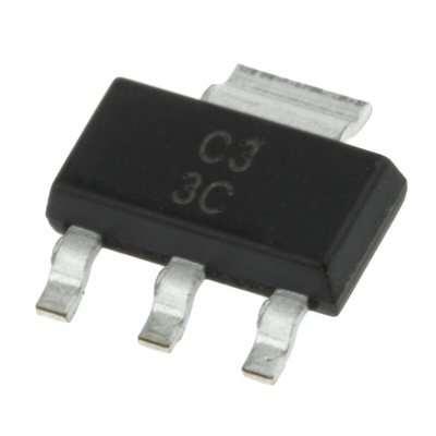 Texas Instruments UA78M33CDCY, 1 Linear Voltage, Voltage Regulator 500mA, 3.3 V 3+Tab-Pin, SOT-223
