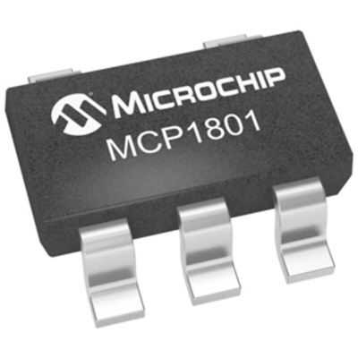 Microchip MCP1801T-3302I/OT, 1 Low Dropout Voltage, Voltage Regulator 150mA, 3.3 V 5-Pin, SOT-23