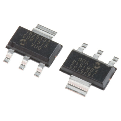 Microchip MCP1825S-3302E/DB, 1 Low Dropout Voltage, Voltage Regulator 500mA, 3.3 V 3+Tab-Pin, SOT-223