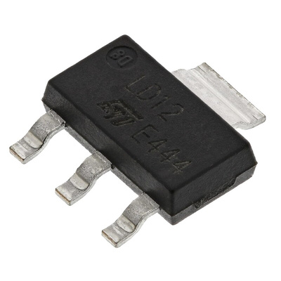 STMicroelectronics LD1117S12CTR, 1 Low Dropout Voltage, Voltage Regulator 1.3A, 1.2 V 3+Tab-Pin, SOT-223