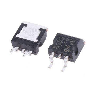 STMicroelectronics L7905ACD2T-TR, 1 Linear Voltage, Voltage Regulator 1.5A, -5 V 3-Pin, D2PAK