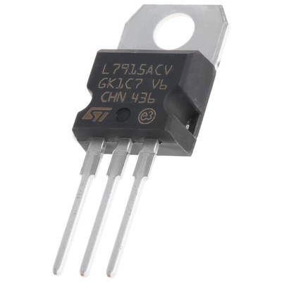 STMicroelectronics L7915ACV, 1 Linear Voltage, Voltage Regulator 1.5A, -15 V 3-Pin, TO-220