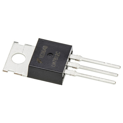 ON Semiconductor, 12 V Linear Voltage Regulator, 1A, 1-Channel, 2% 3-Pin, TO-220 LM7812CT