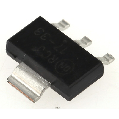 onsemi NCP1117ST33T3G, 1 Low Dropout Voltage, Voltage Regulator 1A, 3.3 V 3+Tab-Pin, SOT-223