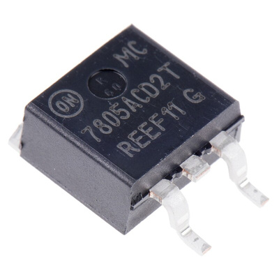 onsemi MC7805ACD2TR4G, 1 Linear Voltage, Voltage Regulator 2.2A, 5 V 3-Pin, D2PAK