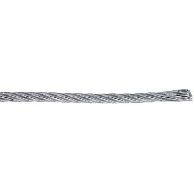 RS PRO Galvanised Metal Wire Rope, 75m