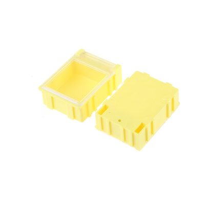 Licefa Yellow ABS Compartment Box, 21mm x 56mm x 42mm