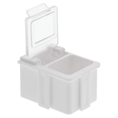 Licefa White ABS Compartment Box, 21mm x 29mm x 22mm