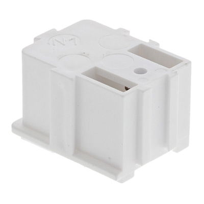 Licefa White ABS Compartment Box, 21mm x 29mm x 22mm