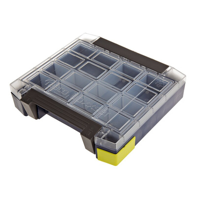 Raaco 11 Cell Grey PC, PP Compartment Box, 55mm x 241mm x 225mm