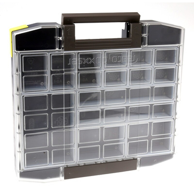 Raaco 14 Cell Blue PC, PP Compartment Box, 55mm x 354mm x 323mm