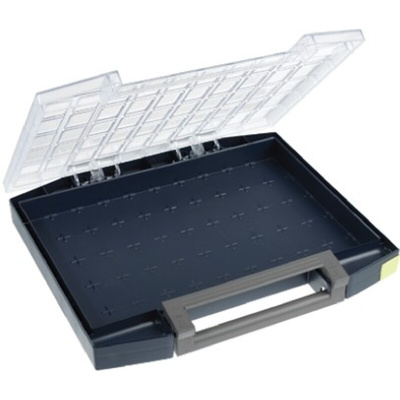 Raaco Grey PC, PP Compartment Box, 55mm x 421mm x 361mm