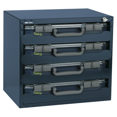 Raaco Grey PC Compartment Box, 403mm x 451mm x 330mm
