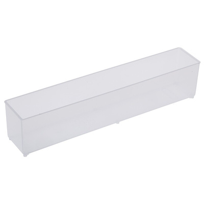 Raaco Transparent PP Compartment Box, 47mm x 39mm x 218mm