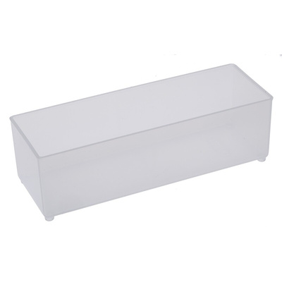 Raaco Transparent PP Compartment Box, 47mm x 55mm x 157mm
