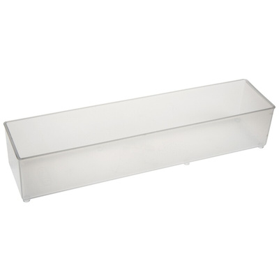 Raaco Transparent PP Compartment Box, 47mm x 55mm x 235mm